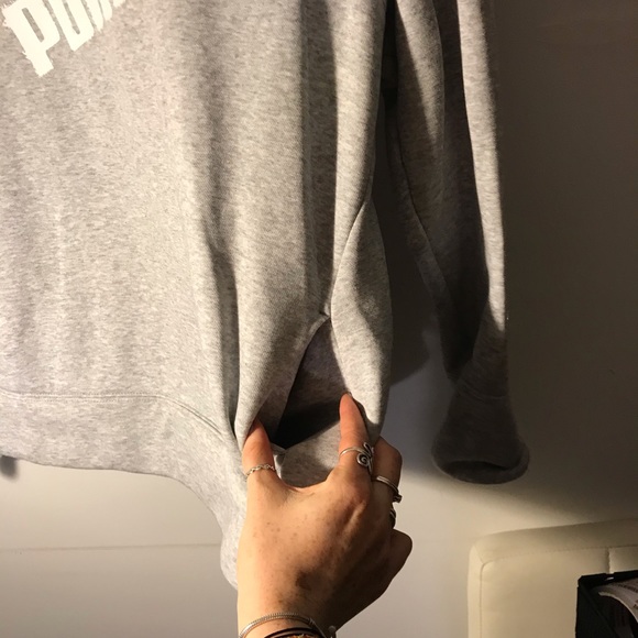 Light grey Puma cowl/turtleneck sweater - Picture 2 of 5